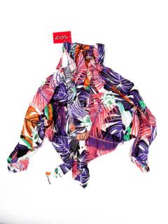 Modelo: Morado Tops y Blusas - Top Hippie Étnico con FAPN08-T - Modelo Morado