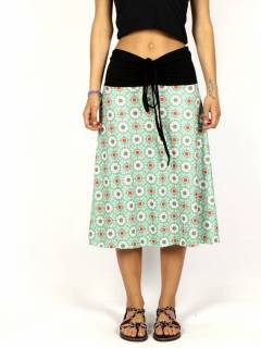 Falda Hippie con estampado Etnico [FASN01L]. Faldas y Minifaldas para comprar al por mayor o detalle  en la categoría de Ropa Hippie Bohemia de Mujer | ZAS.