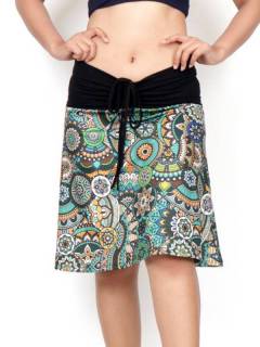 Falda Hippie con estampado Etnico [FASN38]. Faldas y Minifaldas para comprar al por mayor o detalle  en la categoría de Ropa Hippie de Mujer | ZAS Tienda Alternativa.