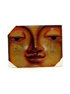 Lienzo pintado aerógrafo, motivos budha. Medidas: 30x40 cm, para comprar al por mayor o detalle.[FRLI2]