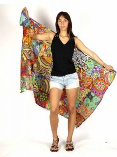 Detalle no seleccionable para compra Pañuelos Fulares y Pareos - Pareo hippie patchwork estampado FUHC01.