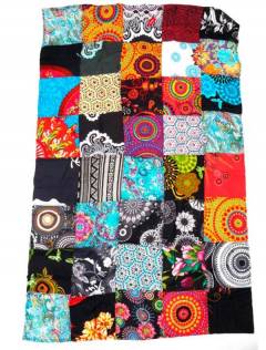 Detalle no seleccionable para compra Pañuelos Fulares y Pareos - Pareo hippie patchwork estampado FUHC01.