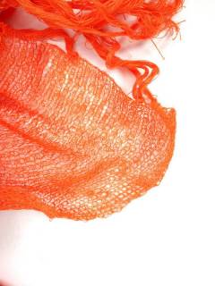 Pañuelos Fulares y Pareos - Fular realizado a mano en FUHE01 - Modelo Naranja