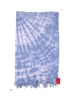 Modelo: Azul cl Pañuelos Fulares y Pareos - Pareo Bicolor teñido FUJU03 - Modelo Azul cl
