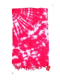 Modelo: Rosa Pañuelos Fulares y Pareos - Pareo Bicolor teñido FUJU03 - Modelo Rosa