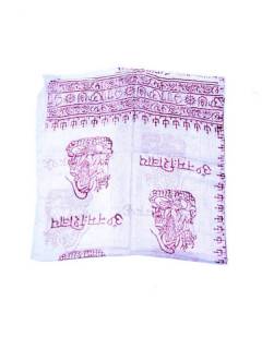 Modelo: Blanco Pañuelos Fulares y Pareos - Fular Pareo Hippie Hare Rama FUKA01 - Modelo Blanco