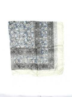 Modelo: Blanco Pañuelos Fulares y Pareos - Foulard viscosa, cuadrado, FUKA07 - Modelo Blanco