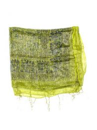 Modelo: Pistacho Pañuelos Fulares Pareos - Foulard viscosa, cuadrado, FUKA08 - Modelo Pistacho