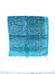 Modelo: Azul tu Pañuelos Fulares y Pareos - Foulard viscosa, cuadrado, FUKA08 - Modelo Azul tu