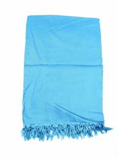 Modelo: Azul Pañuelos Fulares y Pareos - Pareo de rayón en colores FUPN02 - Modelo Azul