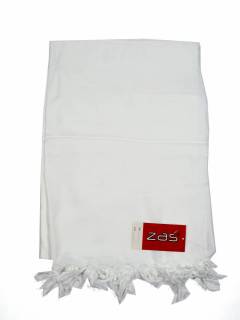 Modelo: Blanco Pañuelos Fulares y Pareos - Pareo de rayón en colores FUPN02 - Modelo Blanco