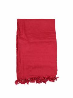 Modelo: Rojo Pañuelos Fulares y Pareos - Pareo de rayón en colores FUPN02 - Modelo Rojo