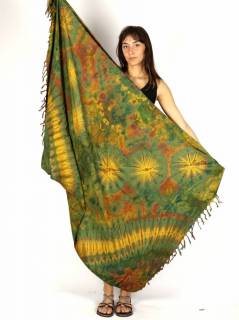 Pareo de rayón Tie Dye multicolor FUPN04 para comprar al por mayor o detalle  en la categoría de Complementos y Accesorios Hippies  Alternativos  | ZAS.