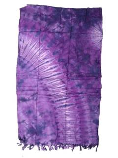 Pareo de rayón Tie Dye multicolor, para comprar al por mayor o detalle.[FUPN04]