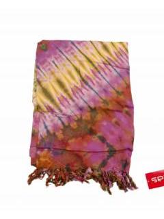 Pareo de rayón Tie Dye multicolor,  para comprar al por mayor o detalle  en la categoría de Complementos y Accesorios Hippies  Alternativos  | ZAS. [FUPN04]