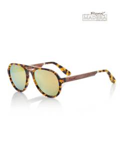 Modelo: Naranja revo Gafas de Madera - Root - Gafas de sol con patillas GFDR04 - Modelo Naranja revo