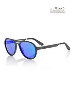 Modelo: Azul revo Gafas de Madera - Root - Gafas de sol con patillas GFDR05 - Modelo Azul revo