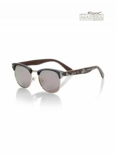 Gafas de Madera - Root Sunglasses - Gafas de sol con patillas GFDS11 - Modelo Dorado revo