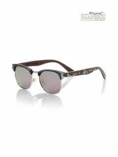 Modelo: Dorado revo Gafas de Madera - Root Sunglasses - Gafas de sol con patillas GFDS11 - Modelo Dorado revo