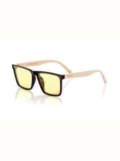 Gafas de Madera - Root - Gafas de sol con patillas GFDS53 - Modelo Amarillo