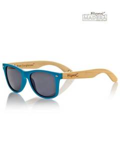 Modelo: Gris Gafas de Sol de Madera Root - Gafas de sol con patillas GFJA07 - Modelo Gris