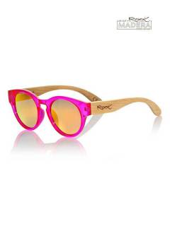 Modelo: Rojo revo Gafas de Sol de Madera Root - Gafas de sol con patillas GFJA10 - Modelo Rojo revo