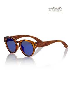 Modelo: Azul revo Gafas de Sol de Madera Root - Gafas de sol con patillas GFJA11 - Modelo Azul revo