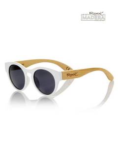 Modelo: Gris Gafas de Sol de Madera Root - Gafas de sol con patillas GFJA13 - Modelo Gris