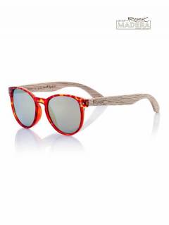 Modelo: Dorado revo Gafas de Sol de Madera Root - Gafas de sol con patillas GFJA20 - Modelo Dorado revo