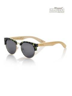 Modelo: Grises Gafas de Sol de Madera Root - Gafas de sol con patillas GFJA30 - Modelo Grises