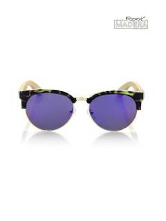 Modelo: Morado revo Gafas de Madera - Root Sunglasses - Gafas de sol con patillas GFJA30 - Modelo Morado revo