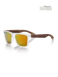 Modelo: Lentes naranja revo Gafas de Sol de Madera Root - Gafas de sol con patillas GFJA46 - Modelo Lentes naranja revo