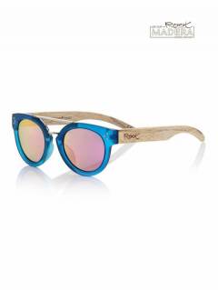 Modelo: Lentes rosa revo Gafas de Sol de Madera Root - Gafas de sol con patillas GFJA57 - Modelo Lentes rosa revo