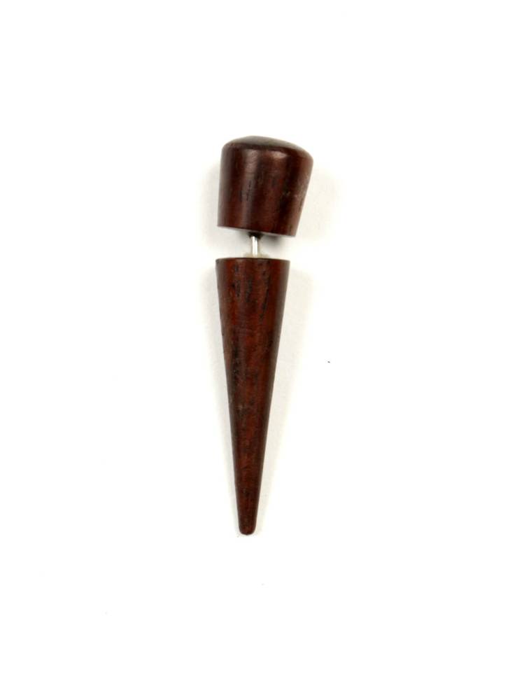 Falso Piercing dilatador Pinchos de madera [PIFL01M] para comprar al por Mayor o Detalle en la categoría de Pendientes Falso Dilatadores