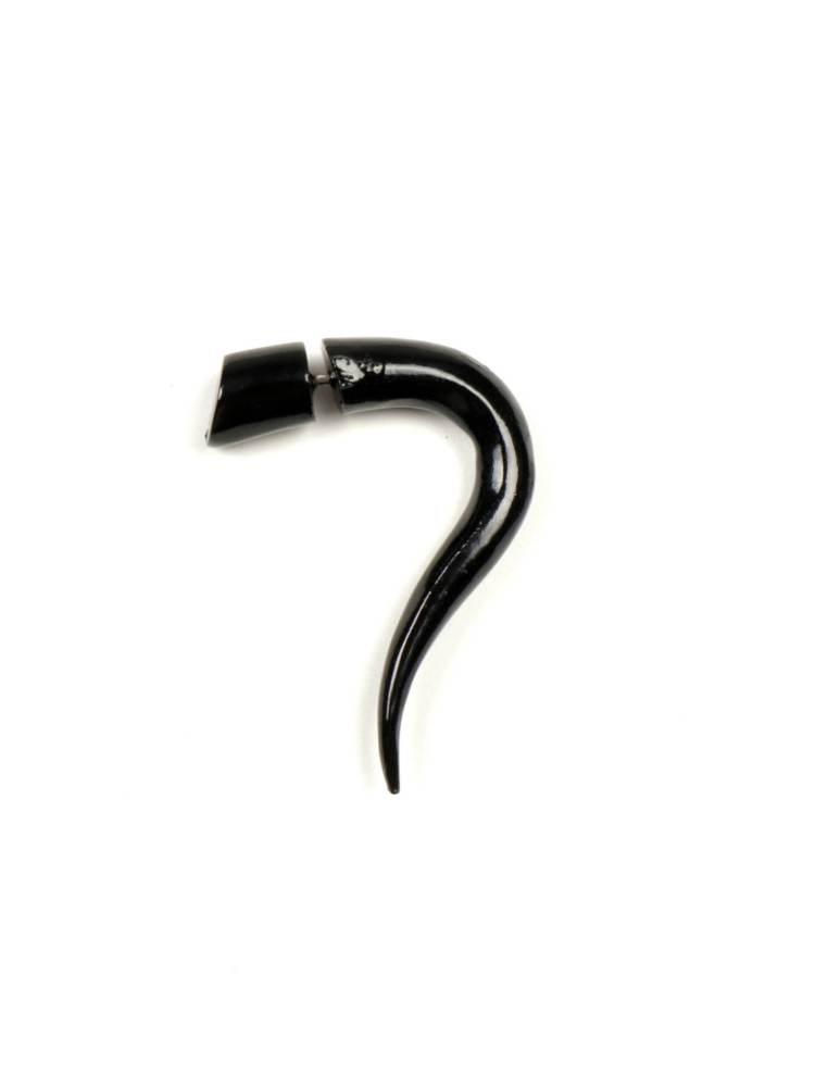 Media Espiral 2 Falso dilatador de madera PIFL08B-B color Negro