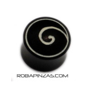 Plug cuerno y hueso espiral mini [PIPU12A] para comprar al por Mayor o Detalle en la categoría de Plugs Madera Cuerno Hueso