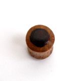 Plug de 4 a 12mm en madera clara con el centro oscuro [PIPUMD10A] para comprar al por Mayor o Detalle en la categoría de Plugs Madera Cuerno Hueso