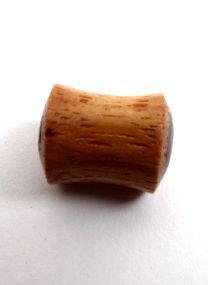 Plug de 14 a 22mmen madera clara con el centro oscuro [PIPUMD10B] para comprar al por Mayor o Detalle en la categoría de Plugs Madera Cuerno Hueso