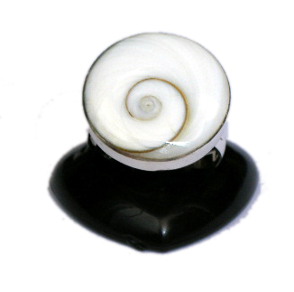 Anillo de plata, ojo de shiva engarzado, redondo u oval, tamaño medio [PLANOJ4] para comprar al por Mayor o Detalle en la categoría de Ojo de Shiva - Plata