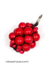 Modelo: Rojo Cinturones Llaveros - Laavero racimos de bolas de LLBOU01 - Modelo Rojo