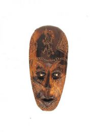 Máscara étnica tribal 25cm MASB13 para comprar al por mayor o detalle  en la categoría de Decoración Étnica Incienso y Expositores | ZAS.