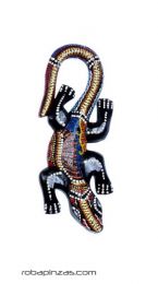 Gecko madera de sono decorada, tamaño 20cm aprox. ** Debido a la, para comprar al por mayor o detalle  en la categoría de Decoración Étnica Alternativa. Incienso y Expositores | ZAS Tienda Hippie.[MASGE1]