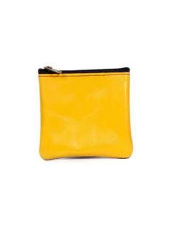 Carteras y Monederos - Monedero de cuero Bicolor MNVN01 - Modelo Amarillo