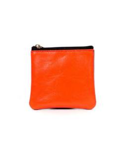 Carteras y Monederos - Monedero de cuero Bicolor MNVN01 - Modelo Naranja