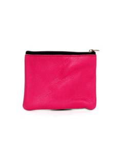Modelo: Fucsia Carteras y Monederos - Monedero de cuero Bicolor MNVN02 - Modelo Fucsia