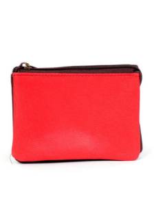 Modelo: Rojo Carteras y Monederos - Monedero de cuero triple multicolor MNVN05 - Modelo Rojo