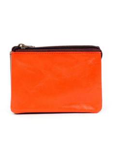 Modelo: Naranja Carteras y Monederos - Monedero de cuero triple multicolor MNVN05 - Modelo Naranja
