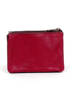 Modelo: Granate Carteras y Monederos - Monedero de cuero triple multicolor MNVN05 - Modelo Granate