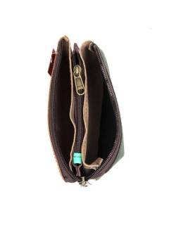 Detalle no seleccionable para compra Carteras y Monederos - Monedero de cuero triple multicolor MNVN05.