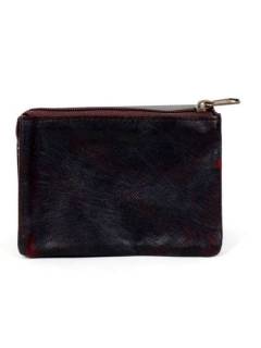 Modelo: Negro Carteras y Monederos - Monedero de cuero triple multicolor MNVN05 - Modelo Negro